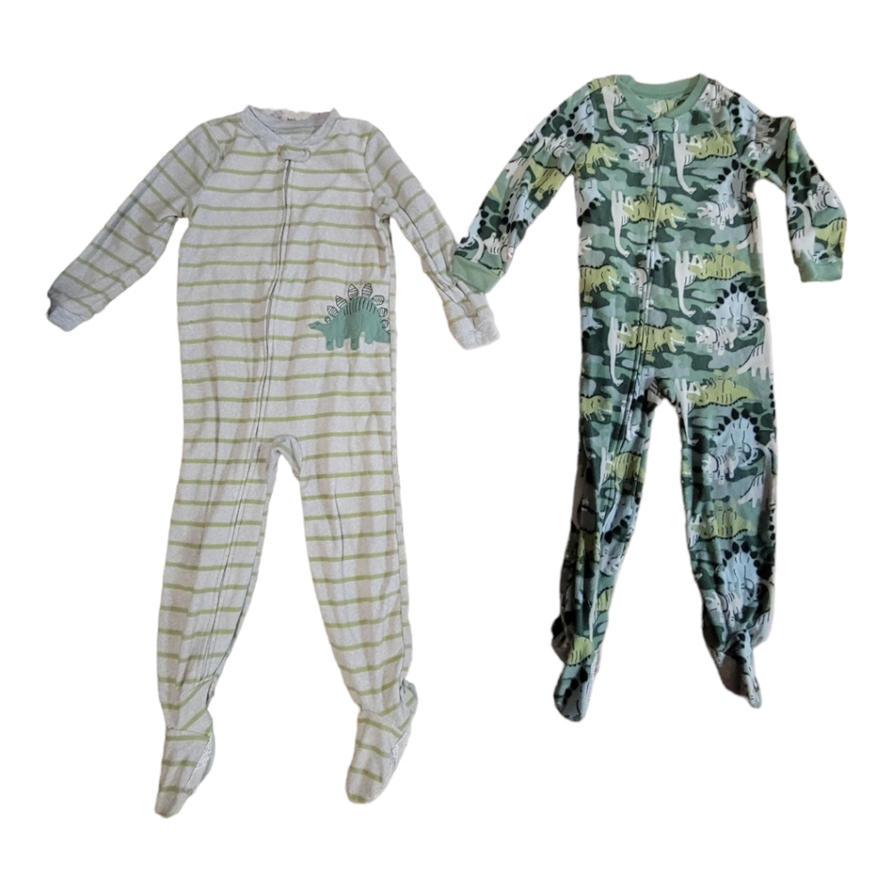 Carter's 5T Dinosaur Footsie Pajamas One Piece 2 for $7 bundle Just One You